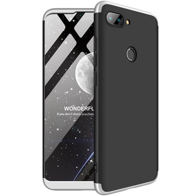 Пластиковая накладка GKK LikGus 360 градусов (opp) для Xiaomi Mi 8 Lite / Mi 8 Youth (Mi 8X) Черный / Серебряный