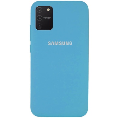 Чехол Silicone Cover Full Protective (AA) для Samsung Galaxy S10 Lite Голубой / Light Blue