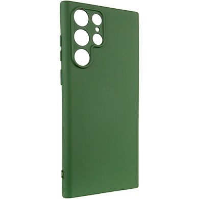 Чохол Silicone Cover Lakshmi Full Camera (A) для Samsung Galaxy S22 Ultra, Зелений / Dark Green
