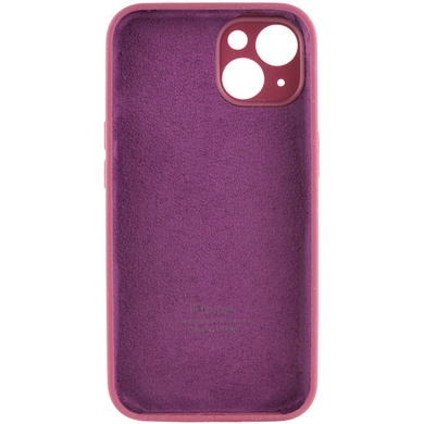 Чехол Silicone Case Full Camera Protective (AA) для Apple iPhone 15 Plus (6.7") Бордовый / Plum
