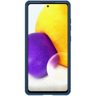Карбонова накладка Nillkin Camshield (шторка на камеру) для Samsung Galaxy A72 4G / A72 5G, Синій / Blue