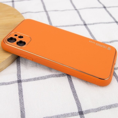 Кожаный чехол Xshield для Apple iPhone 11 (6.1") Оранжевый / Apricot