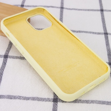 Чехол Silicone Case Full Protective (AA) для Apple iPhone 14 Pro (6.1") Желтый / Mellow Yellow