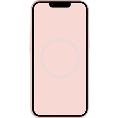 Чехол Silicone case (AAA) full with Magsafe and Animation для Apple iPhone 14 Pro Max (6.7") Розовый / Chalk Pink