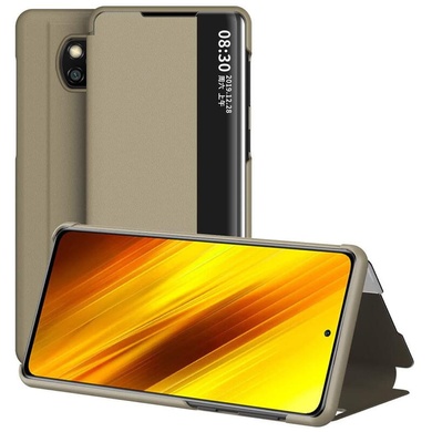 Чохол-книжка Smart View Cover для Xiaomi Poco X3 NFC / Poco X3 Pro, Золотий