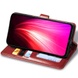 Кожаный чехол книжка GETMAN Gallant (PU) для Samsung Galaxy M33 5G Красный