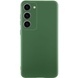 Чохол Silicone Cover Lakshmi Full Camera (AA) для Samsung Galaxy S24 FE, Зелений / Dark Green