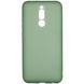 Силиконовый матовый полупрозрачный чехол для Xiaomi Redmi 8a Зеленый / Pine green