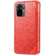 Кожаный чехол книжка GETMAN Mandala (PU) для Xiaomi Redmi Note 10 / Note 10s Красный