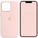 Чехол Silicone case (AAA) full with Magsafe and Animation для Apple iPhone 14 Pro Max (6.7") Розовый / Chalk Pink