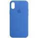 Чехол Silicone Case Full Protective (AA) для Apple iPhone X (5.8") / XS (5.8") Синий / Capri Blue