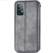 Кожаный чехол книжка GETMAN Cubic (PU) для Samsung Galaxy A33 5G Серый