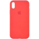 Чехол Silicone Case Full Protective (AA) для Apple iPhone X (5.8") / XS (5.8") Оранжевый / Pink citrus