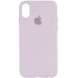 Чехол Silicone Case Full Protective (AA) для Apple iPhone X (5.8") / XS (5.8") Сиреневый / Lilac