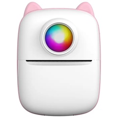 Портативний дитячий термопринтер Mini X2 Cat, Рожевий