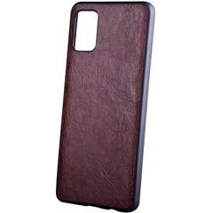 Кожаный чехол PU Retro classic для Samsung Galaxy M51 Темно-коричневый