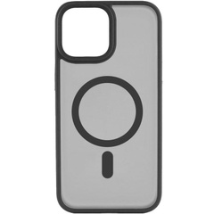 TPU+PC чехол Metal Buttons with MagSafe для Apple iPhone 15 Plus (6.7") Черный