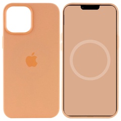 Чохол Silicone case (AAA) full with Magsafe and Animation для Apple iPhone 15 Pro Max (6.7"), Оранжевый / Orange Sorbet