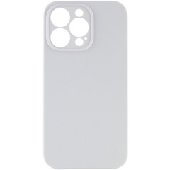 Чехол Silicone Case Full Camera Protective (AA) NO LOGO для Apple iPhone 15 Pro Max (6.7") Белый / White