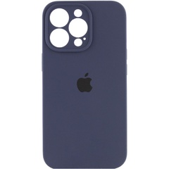 Чохол Silicone Case Full Camera Protective (AA) для Apple iPhone 15 Pro (6.1"), Темно-синій / Midnight blue