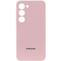 Чохол Silicone Cover Lakshmi Full Camera (AAA) with Logo для Samsung Galaxy S24, Рожевий / Pink Sand