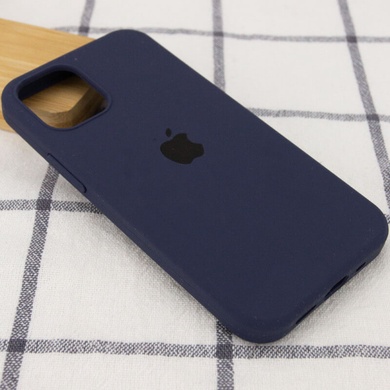 Чехол Silicone Case Full Protective (AA) для Apple iPhone 15 Pro (6.1") Темный Синий / Midnight Blue