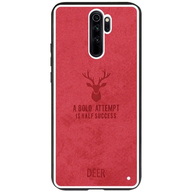 TPU+Textile чохол Deer для Xiaomi Redmi Note 8 Pro, Червоний