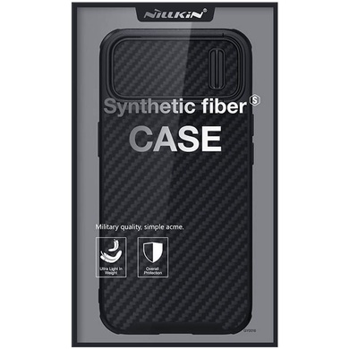 Карбоновая накладка Nillkin Synthetic Fiber S для Apple iPhone 14 Pro (6.1") Black