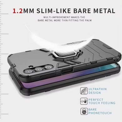 Ударопрочный чехол Transformer Ring for Magnet для Samsung Galaxy M14 5G Черный / Soul Black