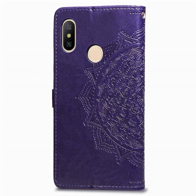 Кожаный чехол (книжка) Art Case с визитницей для Xiaomi Mi A2 Lite / Xiaomi Redmi 6 Pro Фиолетовый