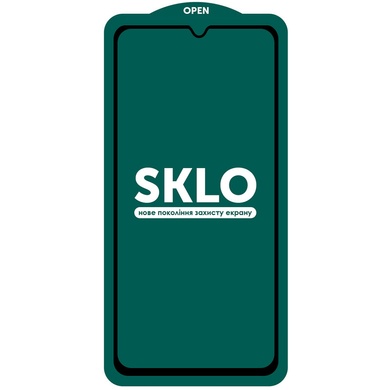 Захисне скло SKLO 5D (тех.пак) для Xiaomi Redmi Note 10 / Note 10s / Poco M5s, Чорний