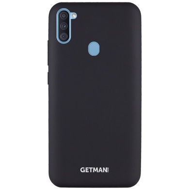 Чехол Silicone Case GETMAN for Magnet для Apple iPhone 11 (6.1") Черный / Black