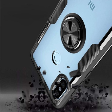 TPU+PC чехол Deen CrystalRing for Magnet (opp) для Xiaomi Mi 8 Бесцветный / Черный