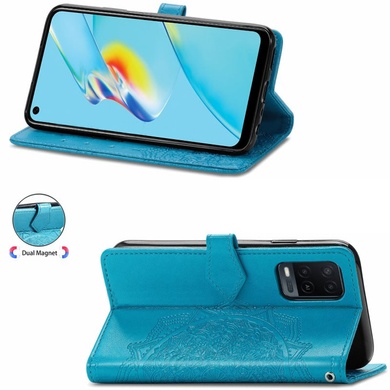 Шкіряний чохол (книжка) Art Case з візитницею для Oppo A54 4G, Синій
