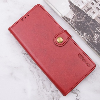 Кожаный чехол книжка GETMAN Gallant (PU) для Xiaomi Redmi A3 Красный