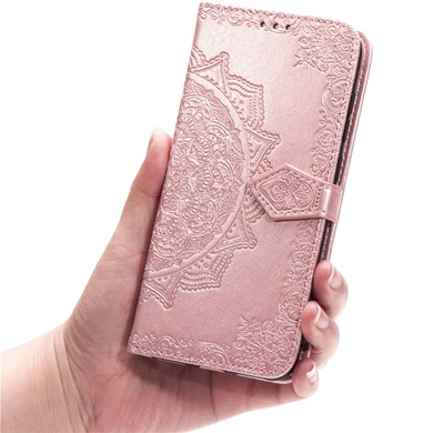 Шкіряний чохол (книжка) Art Case з візитницею для Xiaomi Redmi Note 9s / Note 9 Pro / Note 9 Pro Max, Рожевий