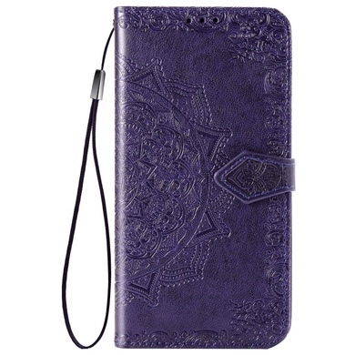 Кожаный чехол (книжка) Art Case с визитницей для TECNO Spark 7 Фиолетовый