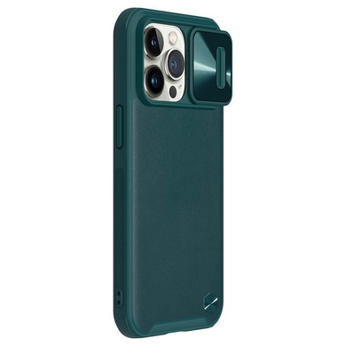 Шкіряна накладка Nillkin Camshield Leather (шторка на камеру) для Apple iPhone 13 Pro (6.1"), Зелений / Green