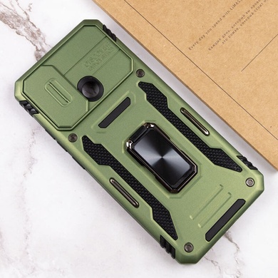 Ударопрочный чехол Camshield Army Ring для Xiaomi Redmi 10C Оливковый / Army Green
