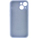 Чехол Silicone Case Full Camera Protective (AA) для Apple iPhone 15 Plus (6.7") Голубой / Lilac Blue