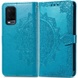 Шкіряний чохол (книжка) Art Case з візитницею для Oppo A54 4G, Синій