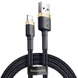 Дата кабель Baseus Cafule Lightning Cable 2.4A (1m) (CALKLF-B) Золотой / Черный