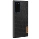 Шкіряна накладка G-Case Crocodile Dark series для Samsung Galaxy S20, Чорний