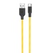 Дата кабель Hoco X21 Plus Silicone Type-C Cable (1m), Black / Yellow