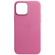Шкіряний чохол Leather Case (AA) with MagSafe для Apple iPhone 14 (6.1"), Pollen