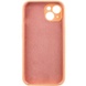 Чехол Silicone Case Full Camera Protective (AA) NO LOGO для Apple iPhone 14 (6.1") Оранжевый / Cantaloupe
