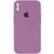 Чохол Silicone Case Square Full Camera Protective (AA) для Apple iPhone XS Max (6.5 "), Лиловый / Lilac Pride