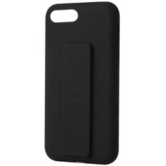 Чехол Silicone Case Hand Holder для Apple iPhone 7 / 8 / SE (2020) (4.7") Черный / Black