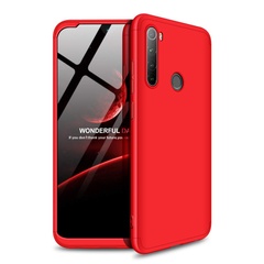 Пластиковая накладка GKK LikGus 360 градусов (opp) для Xiaomi Redmi Note 8 / Note 8 2021 Красный