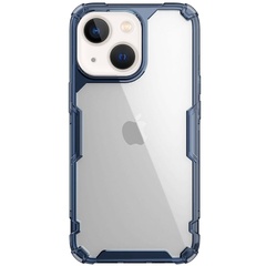 TPU чехол Nillkin Nature Pro Series для Apple iPhone 14 (6.1") Синий (прозрачный)